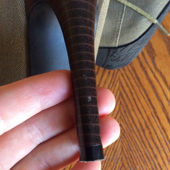 Taupe Peep Toe Booties - Picture 8 of 8